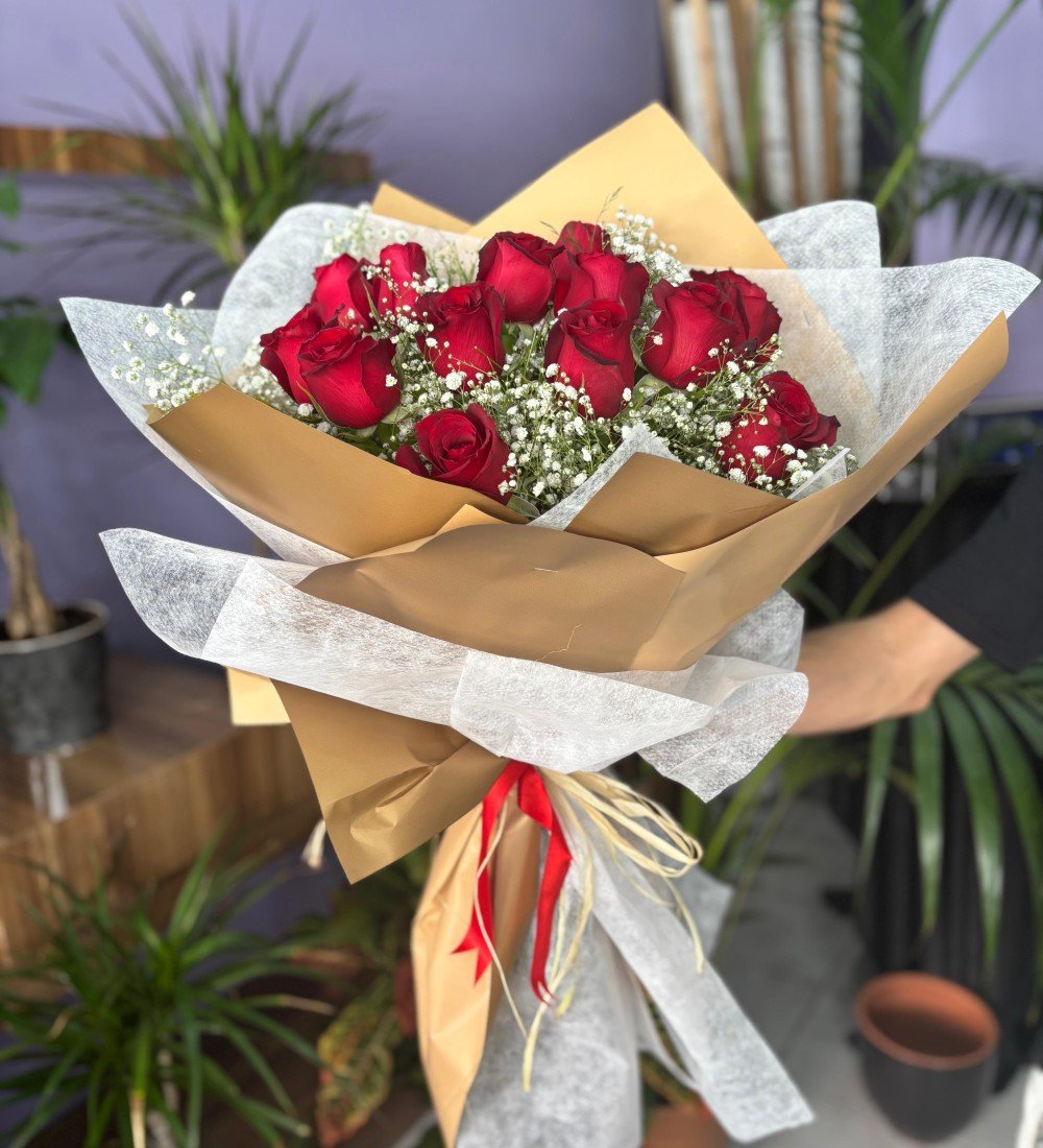 13’lü Kırmızı Gül Buketi – Manavgat Aynı Gün Teslim
