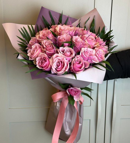 21'li Pembe Gül Buketi