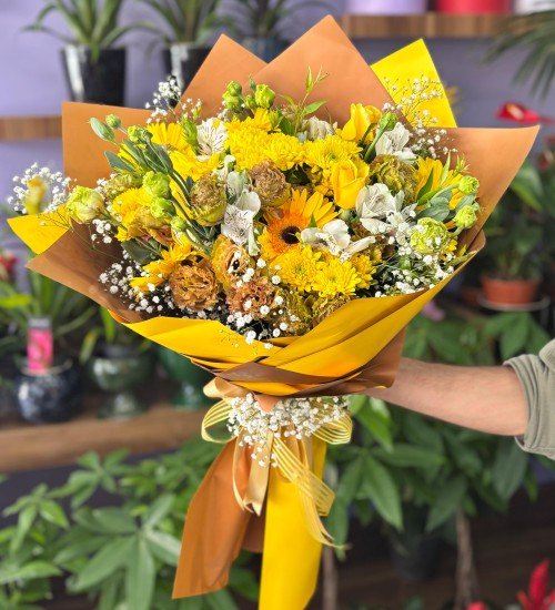 Turuncu Tema Mevsim Buketi Turuncu Tema Mevsim Buketi