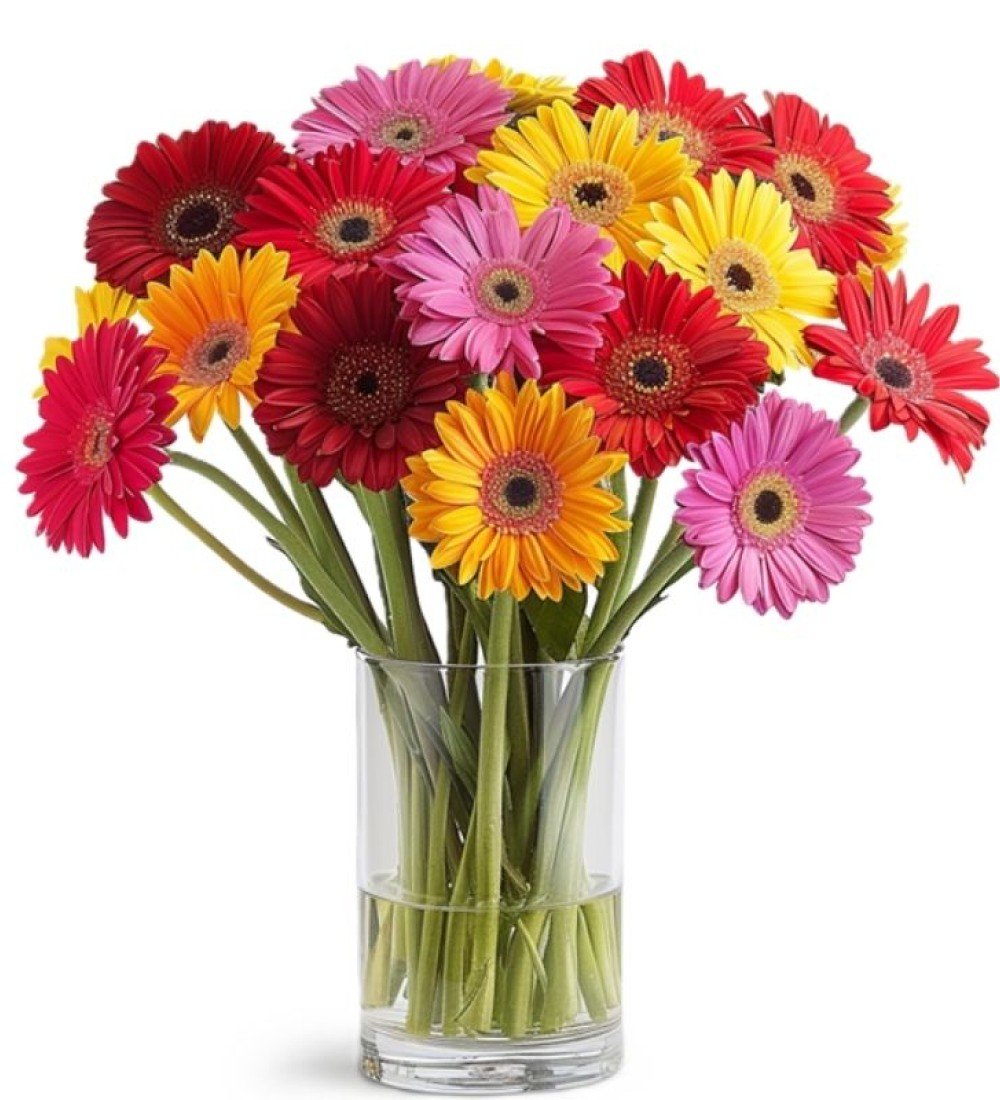 Vazoda Renkli Gerbera Buketi – Manavgat Aynı Gün Çiçek