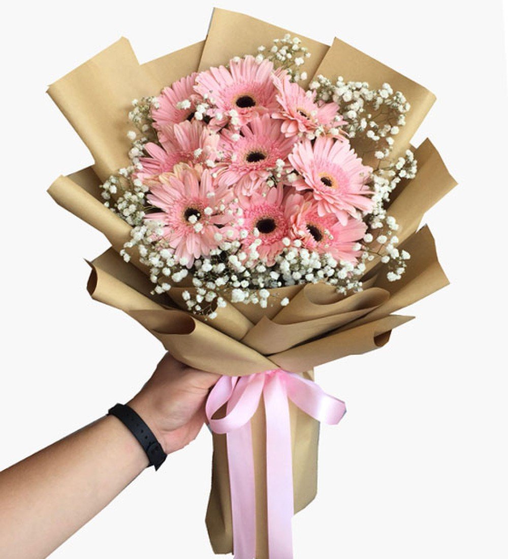 Pembe Gerbera Buketi – Manavgat Aynı Gün Canlı Çiçek