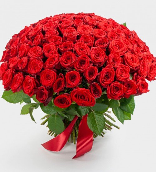 101’li Kırmızı Gül Buketi
